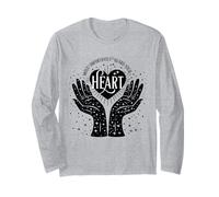 Guard Your Heart Celestial Hands Cosmic Witchy Magical Long Sleeve T-Shirt