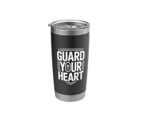 Guard Your Heart Christian Faith Shield Identity Stainless Steel Insulated Tumbler