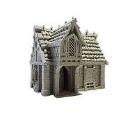 Guardia Humble Cottage - 28mm Scale Village Terrain - PLA 3D Printed Multi-Part Cottage Structure - Compatible with Tabletop RPGs, Dioramas, and Model Displays - Manufactured by Centrion Studio
