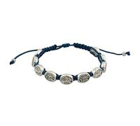 Guardian Angel and Saint Michael the Archangel Woven Bracelet | Blue Cord and Silver-Tone Medals | Great Catholic Gift for First Holy Communion and Confirmation