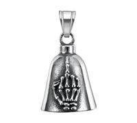 Guardian Angel Biker Bell - Lucky Pendant or Keychain, Motorcycle Accessory