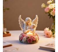 Guardian Angel Candle Moulds Silicone, 3D Angel Baby Resin Casting Silicone Moulds for Epoxy Resin Craft & Home Decor, Flower Silicone Molds for Plaster Soap Wax Aromatherapy Candles Making