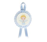Guardian Angel Capoculla Medallion Perfect as a Birth Gift or Christening Gift to Hang on The Crib, Stroller or in The Child's Room