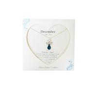 Guardian Angel December Birthstone Necklace With Gem Stone Sentimental Gift Idea