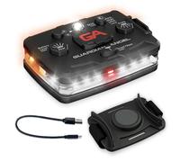 Guardian Angel Elite Series Safety Light, Beacon Device (White Front & Orange Rear) Rechargeable, Magnetic, Hands-Free Wearable, Mountable LED Light for Construction, Roadside, Towing, Industrial TEE