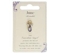 Guardian Angel June Birthstone Angel Pin With Gem Stone Sentimental Gift Idea
