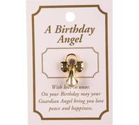 Guardian Angel Lapel Brooch. Birthday Angel. Birthday Pin.