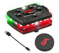 Guardian Angel Micro Series Safety Lights, Beacon Device (Red Front & Green Rear) | Rechargeable, Magnetic & Hands-Free Wearable LED Light for Dog Walking, Cycling, Camping & Kayak