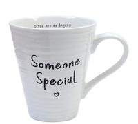 Guardian Angel Mug for Someone Special, Ceramic Mug for Hot Drinks, Ideal Novelty Tea Mugs for Birthday, Christmas, Valentine's Day - (Conical, White)