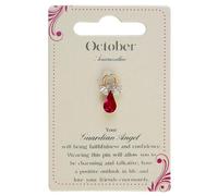 Guardian Angel October Birthstone Angel Pin With Gem Stone Sentimental Gift Idea