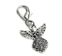 Guardian Angel Pendant Silver - Guardian Angel Charm for Travel, Travel Keychains for Women, Traveling Keychain for Luck and Protection, Angel Pendant for Mobile Phone, Guardian Angels Car Keychains