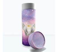 Guardian Angel (Pink) Scattering Tubes for Human Ashes TSA Approved Scattering Urn and Eco-Friendly Biodegradable Urns for Human Ashes & Biodegradable Urn for Burial at Sea