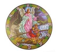 Guardian Angel suncatcher stained glass window sticker reusable 6 inch sun catcher