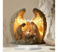 Guardian Angel Table Sign - Acrylic Christmas Decoration, Holy Family Statue, Praying Pose Figurines for Home and Church, Christian Holiday Decor