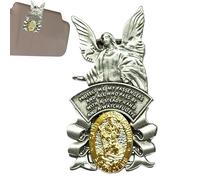 Guardiàn Angel Visor Clip - Saint Christopher Međal Blessing | Religious Car Driving Safety Gift For Parents, Family, Friends & Drivers