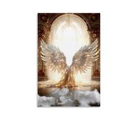 Guardian Angel's Canvas Wall Art, Art Poster, Canvas, Wall Art Prints, Gifts, Photo, Picture, Painting, Room Decoration, Home Decoration, 12 x 18 inches (30 x 45 cm)