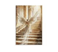 Guardian Angel's Canvas Wall Art, Art Poster, Gifts, Canvas, Painting, Wall Art, Decorative Picture, Prints, Modern Decoration, 20 x 30 inches (50 x 75 cm)