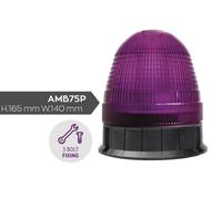 Guardian Automotive AMB75P, Three Bolt LED Purple Beacon 12/24v