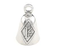 Guardian Bell 1% One Percenter Motorcycle Bell, Good Luck Bell, Keychain