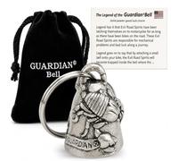Guardian Bell Animals Good Luck Bell w/Keyring & Black Velvet Gift Bag | Motorcycle Bell | Lead-Free Pewter | Made in USA, Scorpion, 1.5"