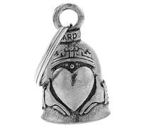 GUARDIAN BELL CLADDAGH SACRED HEART Good Luck Gift Set, Silver, 1.5"