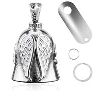 Guardian Bell for Motorbikes,Motorcycle Good Luck Charm & Protection Bell with Keychain Ring,Engraved Metal Biker Bell for Harley, Cruiser, Chopper,Gift for Bikers