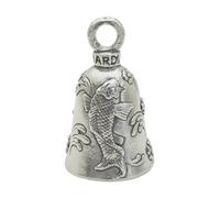Guardian Bell Guardian Japanese Koi Carp Fish Motorcycle Biker Luck Gremlin Riding Bell or Key Ring Tall Size