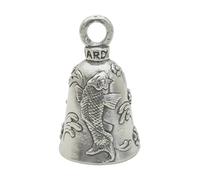 Guardian Bell Guardian Japanese Koi Carp Fish Motorcycle Biker Luck Gremlin Riding Bell or Key Ring Tall Size