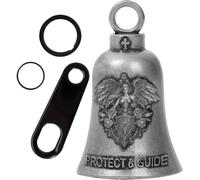 Guardian Bell Motorcycle for Bikers, Guardian Angel Gremlin Bells with 2 Key Chain Ring for Luck Riding, Motorcycle Rider Accessories