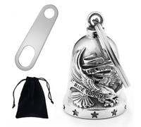 Guardian Bell Motorcyclists Bell Lucky Charm with Guardian Angel and Ring for Motorcycles, Electric Cars, Bicycles