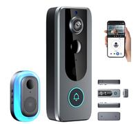 Guardian Bell Pro Doorbell, Halovision Doorbell, 2025new Waterproof Smart Wifi Security Cam In One, Two-Way Audio And Live View, Motion Alerts, Auto Snapshots And Local Recordings (#1)
