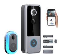 Guardian Bell Pro Doorbell, Halovision Doorbell, 2025new Waterproof Smart Wifi Security Cam In One, Two-Way Audio And Live View, Motion Alerts, Auto Snapshots And Local Recordings (#2)
