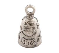 Guardian Bell Serenity Prayer Good Luck Bell w/Keyring & Black Velvet Gift Bag | Motorcycle Bell | Lead-Free Pewter | Made in USA