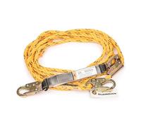 Guardian Fall Protection 01320 Vla-50 Yellow Poly Steel Vertical Lifeline Assembly, 50-Foot