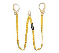 Guardian Fall Protection 11203 IS-72-2R 6-Foot Double Leg Internal Shock Lanyard with Rebar Hook