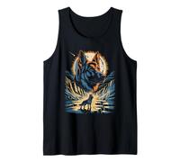 Guardian German Shepherd Moonlight Cosmic Night Tank Top