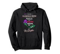 Guardian Mother Daughter Floral Thank You Message mom Pullover Hoodie