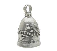 Guardian Never Ride Faster Than Your Angel Can Fly Motorcycle Biker Luck Riding Bell or Key Ring