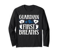 Guardian Of The First Breaths L&D OB Nurse Quote Long Sleeve T-Shirt