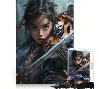 Guardian of The Tiger Jigsaw Puzzles for Adults1000 Piece Logic Fun Sharp Detail Playful Challenge Christmas Idea (50x75cm)