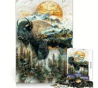 Guardian of The Wilds Jigsaw Puzzles 1000 Piece for Adults Memory Boost Cozy Fun Pattern Assemble Nice Decor (38x26cm)
