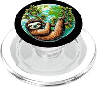 Guardian Sloth: Embrace Our Planet Watercolor PopSockets PopGrip for MagSafe