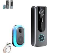 GuardianBell Pro - 2025 New Smart WiFi Doorbell & Security Cam in One, Live View, Two-Way Audio, Auto Snapshots and Local Recordings(M20)