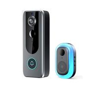 Guardianbell Pro, Smart Doorbell Wireless, Smart Wifi Doorbell & Security Cam in One, Live View, Motion Alerts, Auto Snapshots & Local Recording for Home Security (#b)