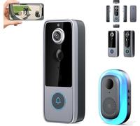 GuardianBell Pro - Smart WiFi Doorbell & Security, Cam in One HD Night Vision Home Smart Security Doorbell Two-Way Calls Camera, Auto Snapshots and Local Recordings,Style-B