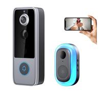 GuardianBell Pro, Smart WiFi Doorbell & Security Cam in One, Live View and Two-Way Audio, Motion Alerts, Auto Snapshots and Local Recordings (B-1)