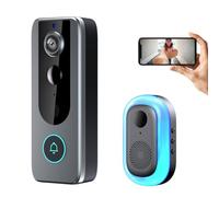 GuardianBell Pro, Smart WiFi Doorbell & Security Cam in One, Live View and Two-Way Audio, Motion Alerts, Auto Snapshots and Local Recordings (A-1)