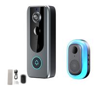 Guardians bells Pro, 2026 New Waterproof Smart WiFi Doorbell & Security Cam in One, Two Way Audio, Live View, Motion Detection, Auto Snapshots, Night Vision for Indoor/Outdoor (M20)