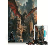 Guardians of The Forgotten Jigsaw for Adults 1000 Pieces Brain Calisthen Clean Connection Pattern Assemble Ideal Decor (38x52cm)