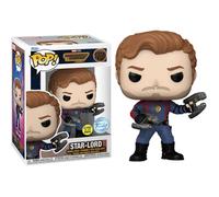 POP Vinyl Marvel: GOTG3 - Star-Lord -Bobblehead, Glow in The Dark Uniform Edges Collectible Figure, Guardians of The Galaxy: Volume 3